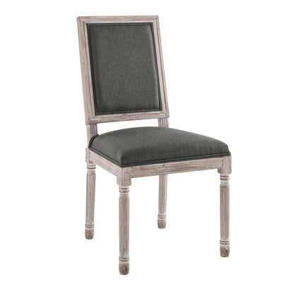 Court French Vintage Upholstered Fabric Dining Side Chair by Modway