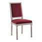 Court French Vintage Upholstered Fabric Dining Side Chair by Modway