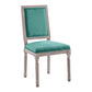 Court French Vintage Upholstered Fabric Dining Side Chair by Modway