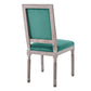 Court French Vintage Upholstered Fabric Dining Side Chair by Modway