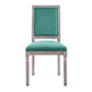 Court French Vintage Upholstered Fabric Dining Side Chair by Modway