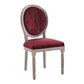Arise Vintage French Upholstered Fabric Dining Side Chair by Modway