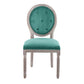 Arise Vintage French Upholstered Fabric Dining Side Chair by Modway