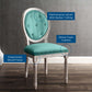 Arise Vintage French Upholstered Fabric Dining Side Chair by Modway