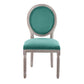 Emanate Vintage French Upholstered Fabric Dining Side Chair by Modway