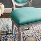 Emanate Vintage French Upholstered Fabric Dining Side Chair by Modway