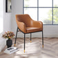 Jovi Vegan Leather Dining Chair in Black Tan by Modway