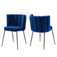 Virtue Performance Velvet Dining Chair Set of 2 by Modway