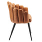 Vanguard Vegan Leather Dining Chair in Black Tan by Modway