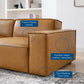 Restore Vegan Leather 3 Pieces Sofa in Tan by Modway