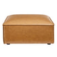Restore 4 Pieces Vegan Leather Sectional Sofa in Tan by Modway