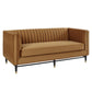 Devote Channel Tufted Performance Velvet Loveseat by Modway