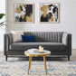 Devote Channel Tufted Performance Velvet Loveseat by Modway
