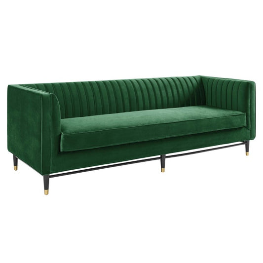 Devote Channel Tufted Performance Velvet Sofa by Modway
