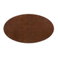 Verne 48" Oval Dining Table in Gold Walnut by Modway