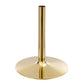 Verne 48" Oval Artificial Marble Dining Table in Gold White by Modway