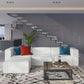 Mingle Vegan Leather Sofa and Ottoman Set Gray by Modway
