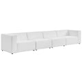 Mingle Vegan Leather 4-Piece Sectional Sofa by Modway