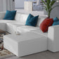 Mingle Vegan Leather 4-Piece Sofa and 2 Ottomans Set by Modway