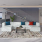 Mingle Vegan Leather 4-Piece Sofa and 2 Ottomans Set by Modway