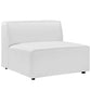 Mingle Vegan Leather 4-Piece Sofa and 2 Ottomans Set by Modway