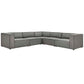 Mingle Vegan Leather 5-Piece Sectional Sofa by Modway