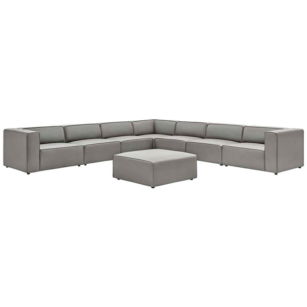 Mingle Vegan Leather 8-Piece Sectional Sofa Set by Modway