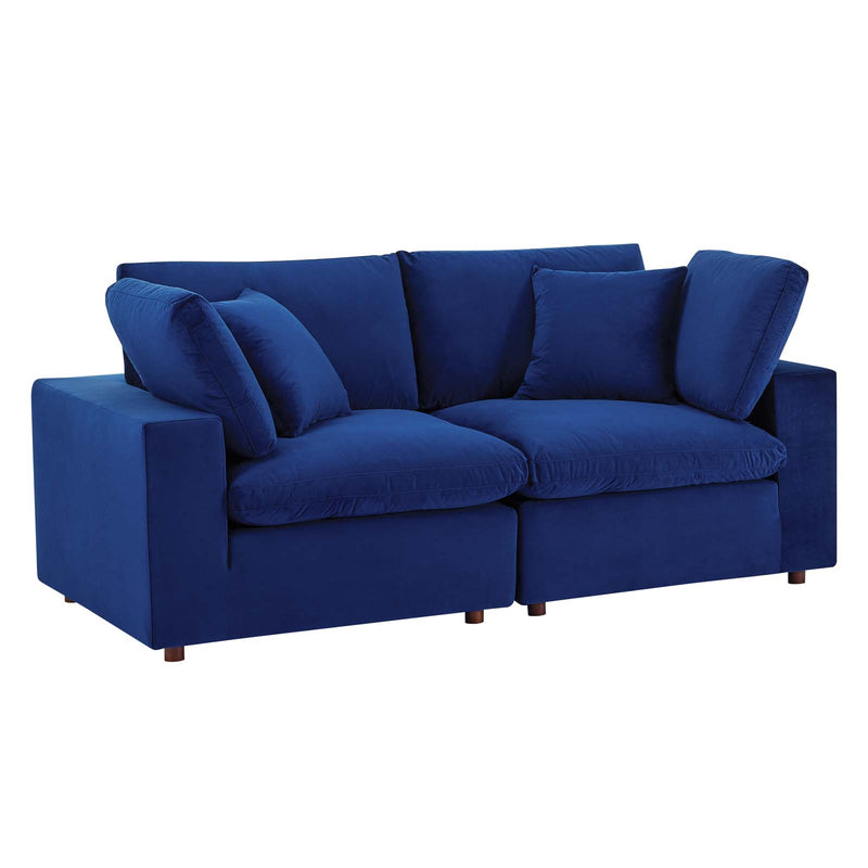 Commix Down Filled Overstuffed Performance Velvet Loveseat by Modway
