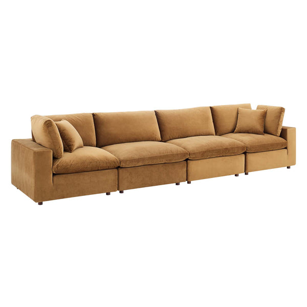 Overstuffed deals velvet sectional