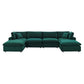 Commix Down Filled Overstuffed Performance Velvet 6-Piece Sectional Sofa by Modway