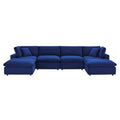 Commix Down Filled Overstuffed Performance Velvet 6-Piece Sectional Sofa by Modway
