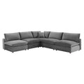 Commix Down Filled Overstuffed Performance Velvet 5-Piece Sectional Sofa by Modway