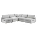 Commix Down Filled Overstuffed Performance Velvet 5-Piece Sectional Sofa by Modway