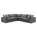 Commix Down Filled Overstuffed Performance Velvet 5-Piece Sectional Sofa by Modway