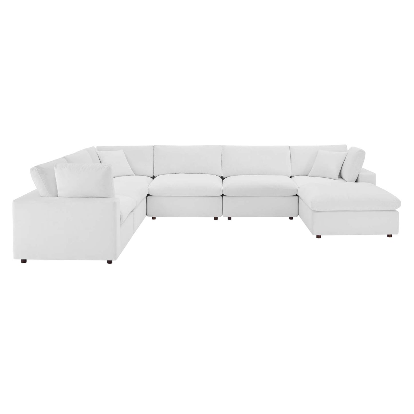 Commix Down Filled Overstuffed Performance Velvet 7-Piece Sectional Sofa by Modway