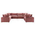 Commix Down Filled Overstuffed Performance Velvet 8-Piece Sectional Sofa by Modway