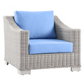 Conway Outdoor Patio Wicker Rattan Armchair | Polyester by Modway