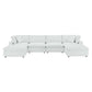 Commix Down Filled Overstuffed Vegan Leather 6-Piece Sectional Sofa by Modway