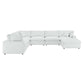 Commix Down Filled Overstuffed Vegan Leather 7-Piece Sectional Sofa by Modway