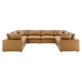 Commix Down Filled Overstuffed Vegan Leather 8-Piece Sectional Sofa by Modway