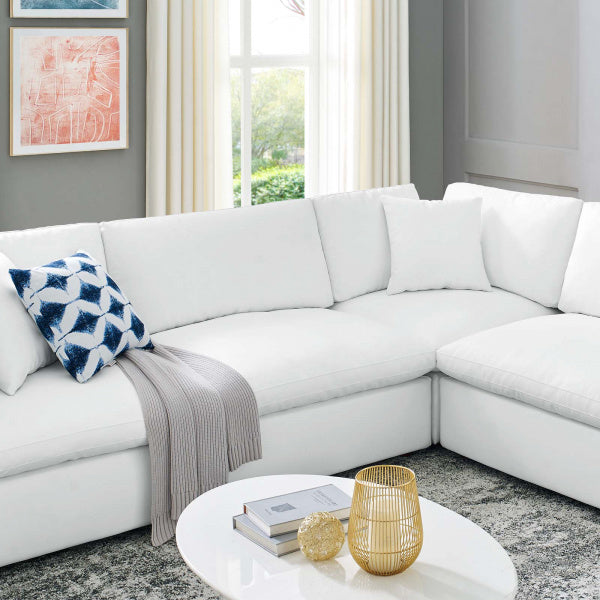 Commix Down Filled Overstuffed Vegan Leather 8-Piece Sectional Sofa by Modway