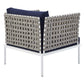 Harmony Sunbrella Basket Weave Outdoor Patio Aluminum Armchair by Modway