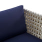 Harmony Sunbrella Basket Weave Outdoor Patio Aluminum Armchair by Modway