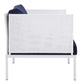 Harmony Sunbrella® Outdoor Patio Aluminum Armchair | Polyester by Modway