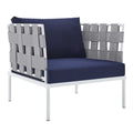 Harmony Sunbrella® Outdoor Patio Aluminum Armchair | Polyester by Modway