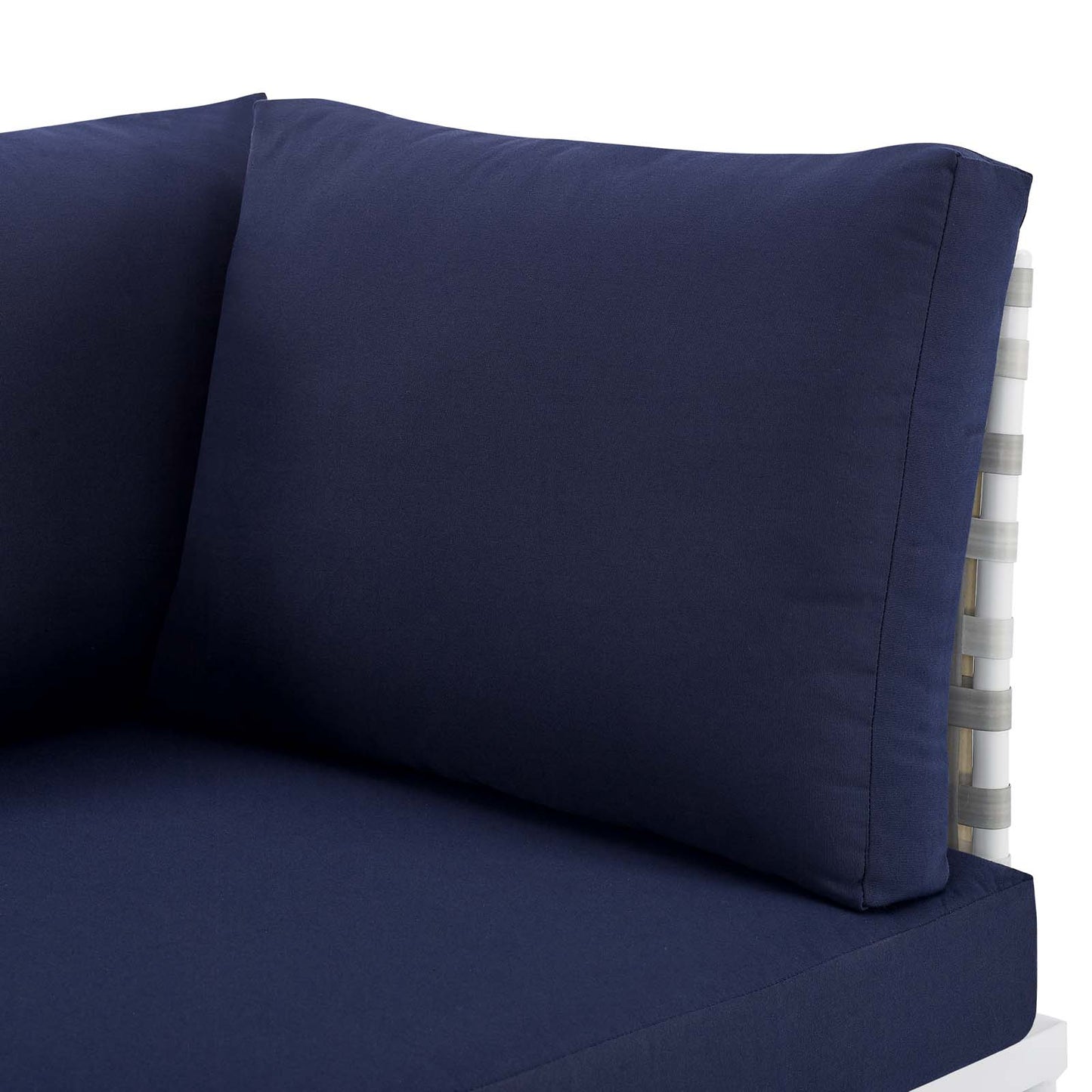 Harmony Sunbrella Basket Weave Outdoor Patio Aluminum Loveseat by Modway