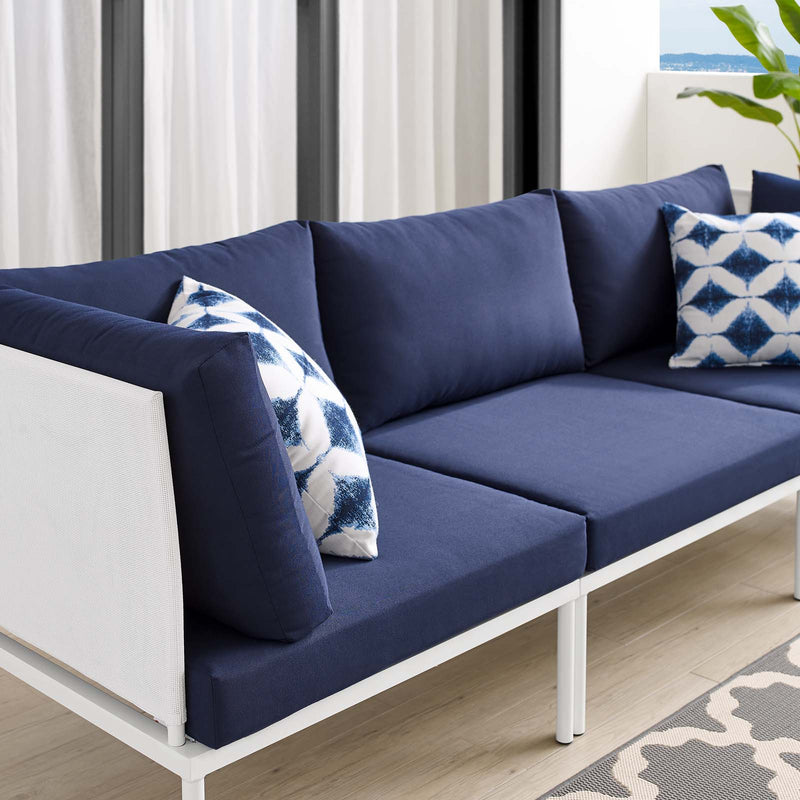 Harmony Sunbrella Outdoor Patio Aluminum Sofa by Modway