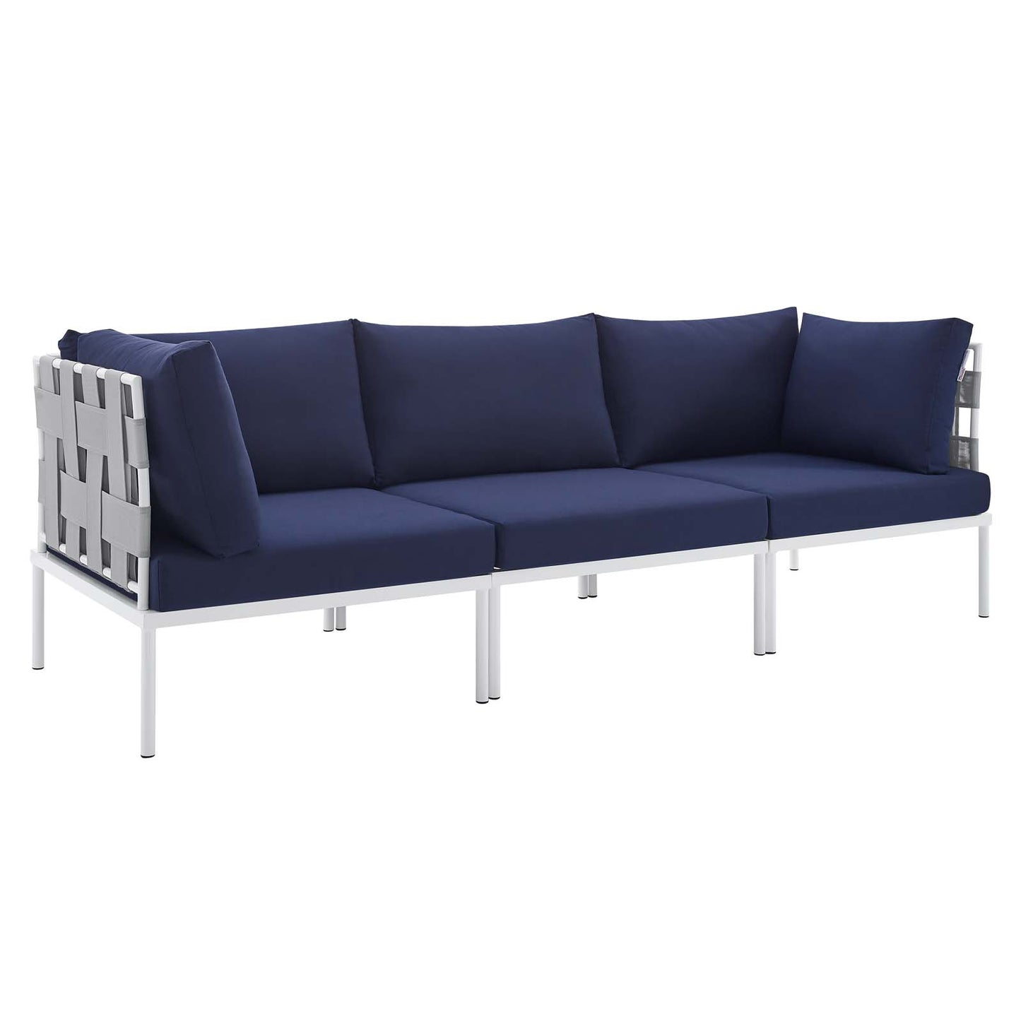 Harmony Sunbrella Outdoor Patio Aluminum Sofa | Polyester by Modway