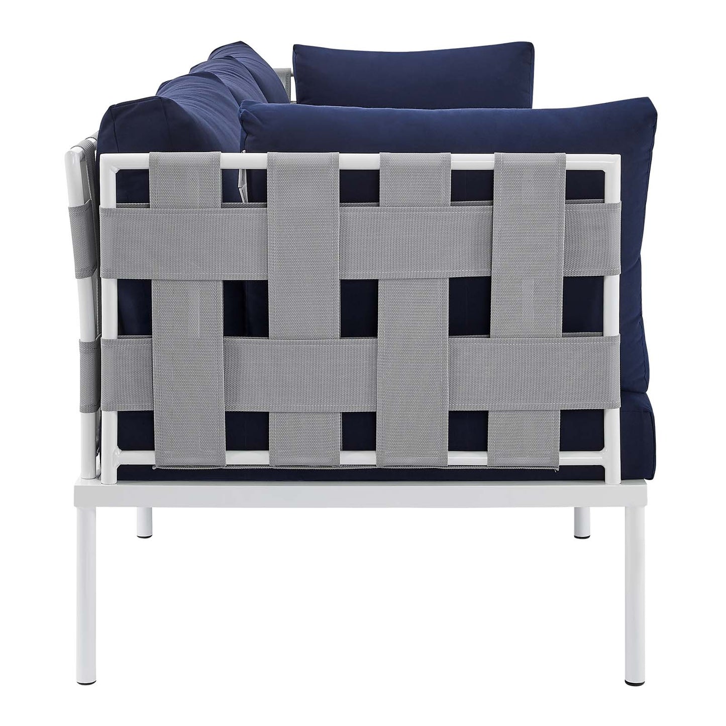 Harmony Sunbrella Outdoor Patio Aluminum Sofa | Polyester by Modway