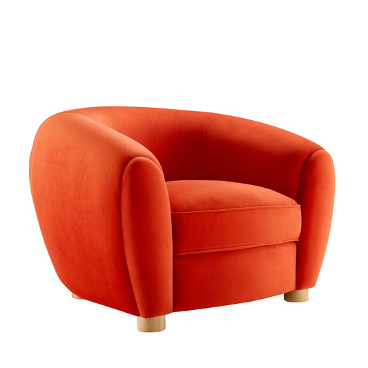 Abundant Performance Velvet Armchair by Modway